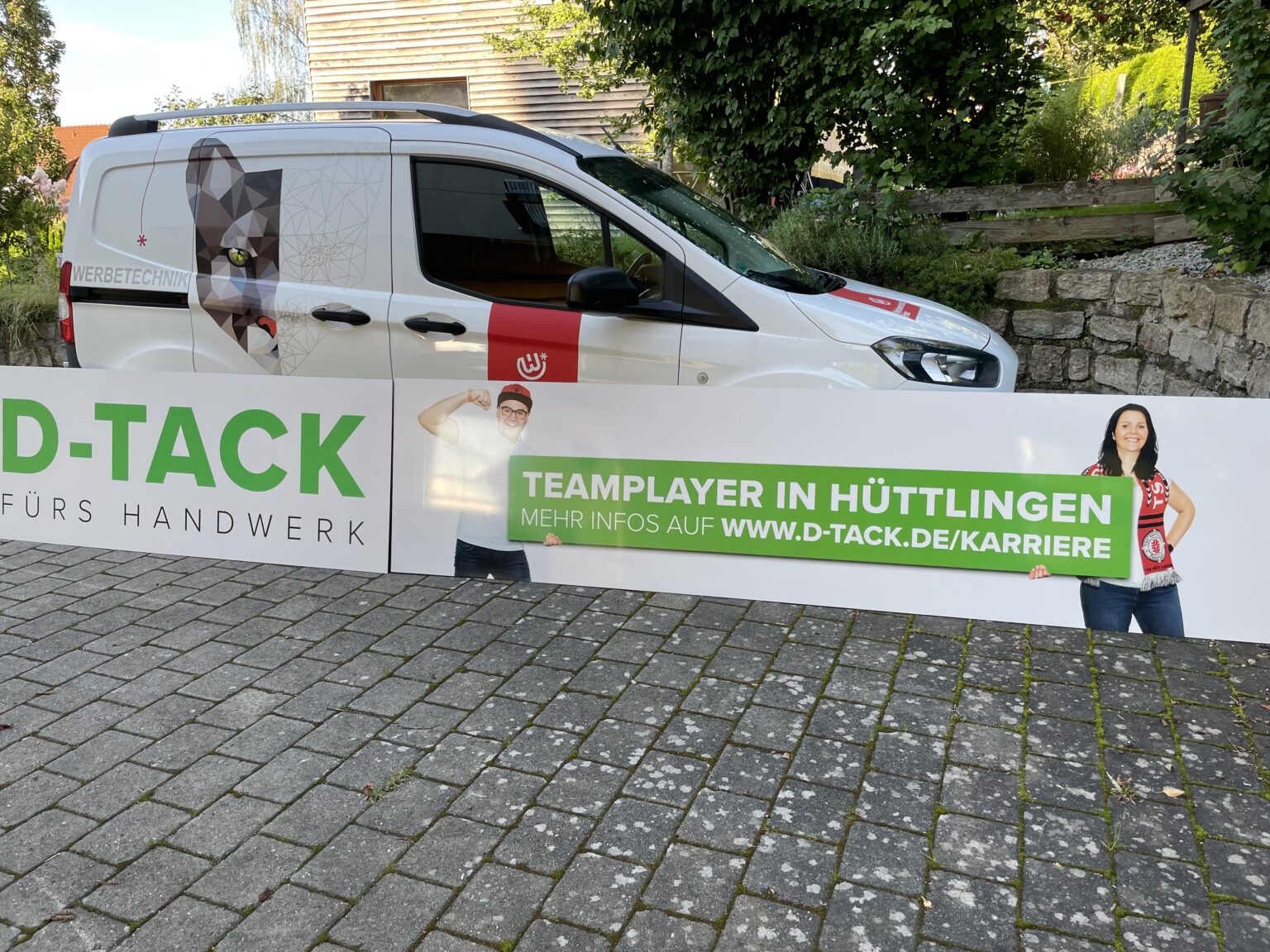 Produktion einer Beschriftung